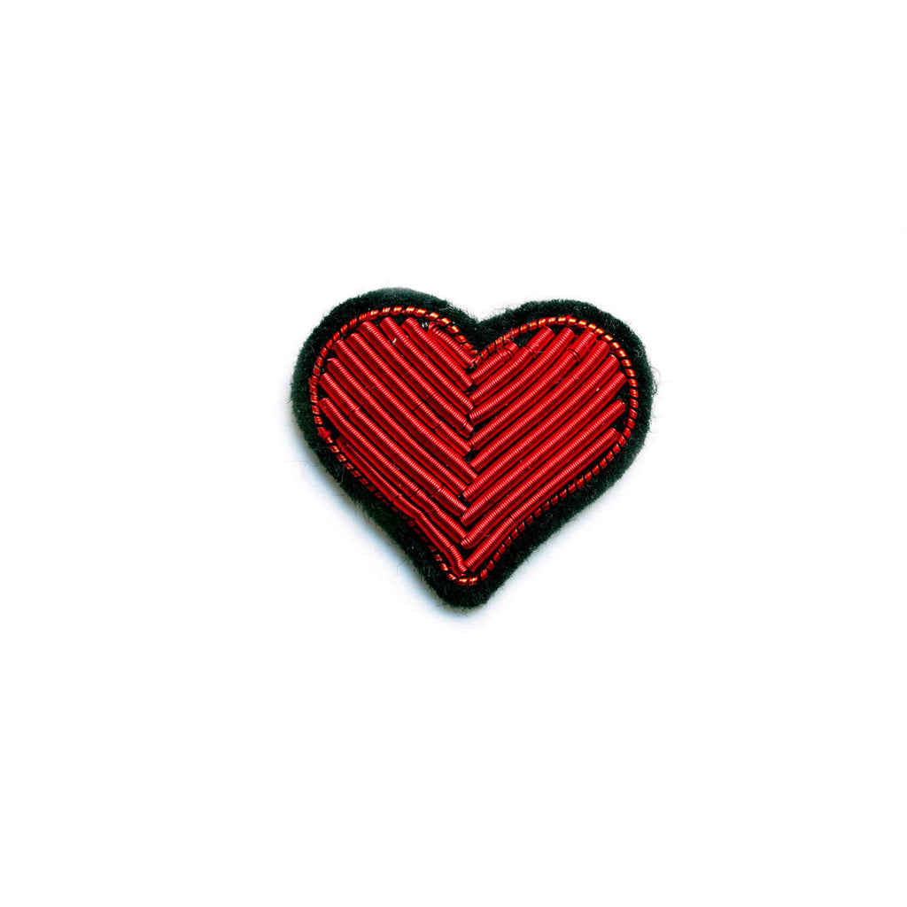 Broche Corazón Rojo.Red Heart Brooch. Macon&Lesquoy. Decoración.Decor 