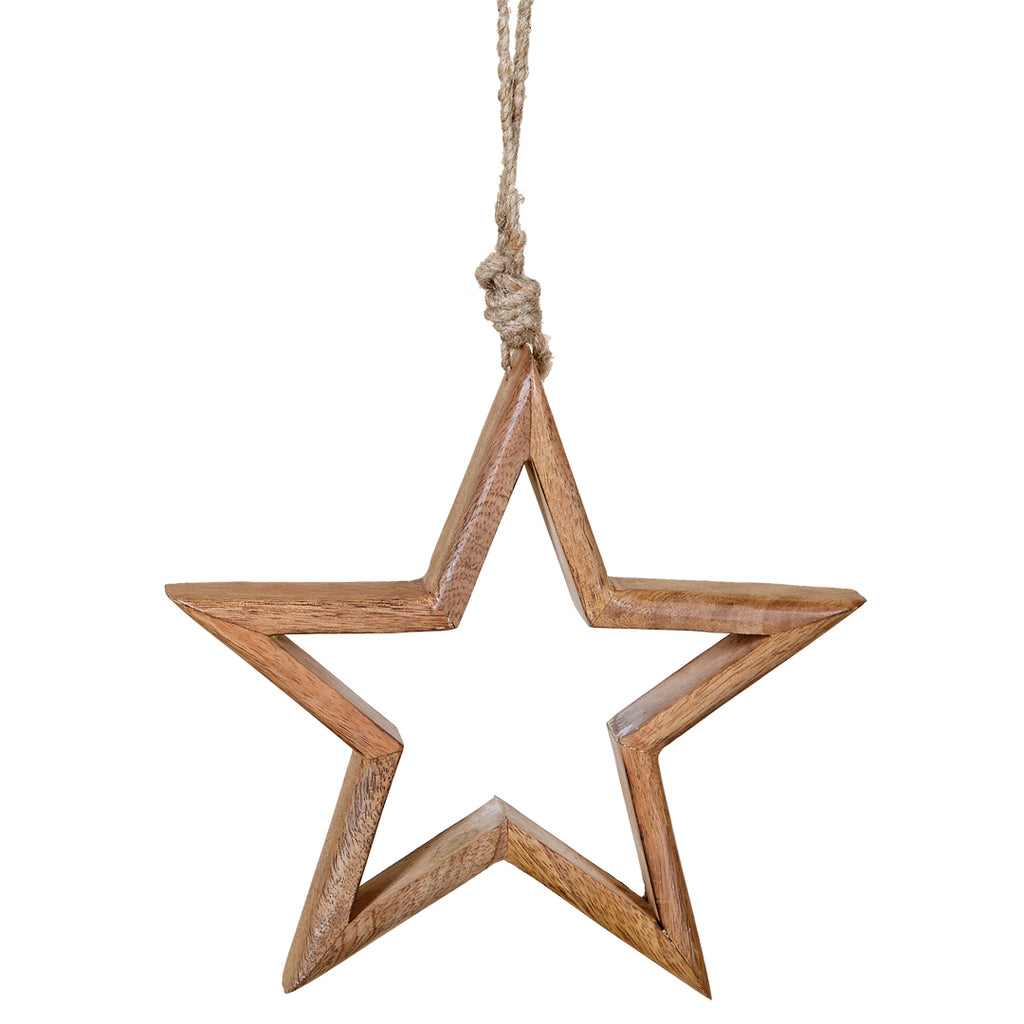 Estrella Colgante de Madera. Wooden Hanging Star. Foimpex. Decoración. Decor. Nomad Estilo.