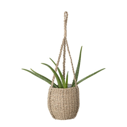 Maceta Colgante de Fibra Marina. Flowerpot, Hanging, Nature, Seagra. Bloomingville. Decoración. Decor. Nomad Estilo.