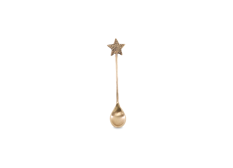 Star brass spoon. Cuchara de estrella.Nkuku. Decoración.Decor