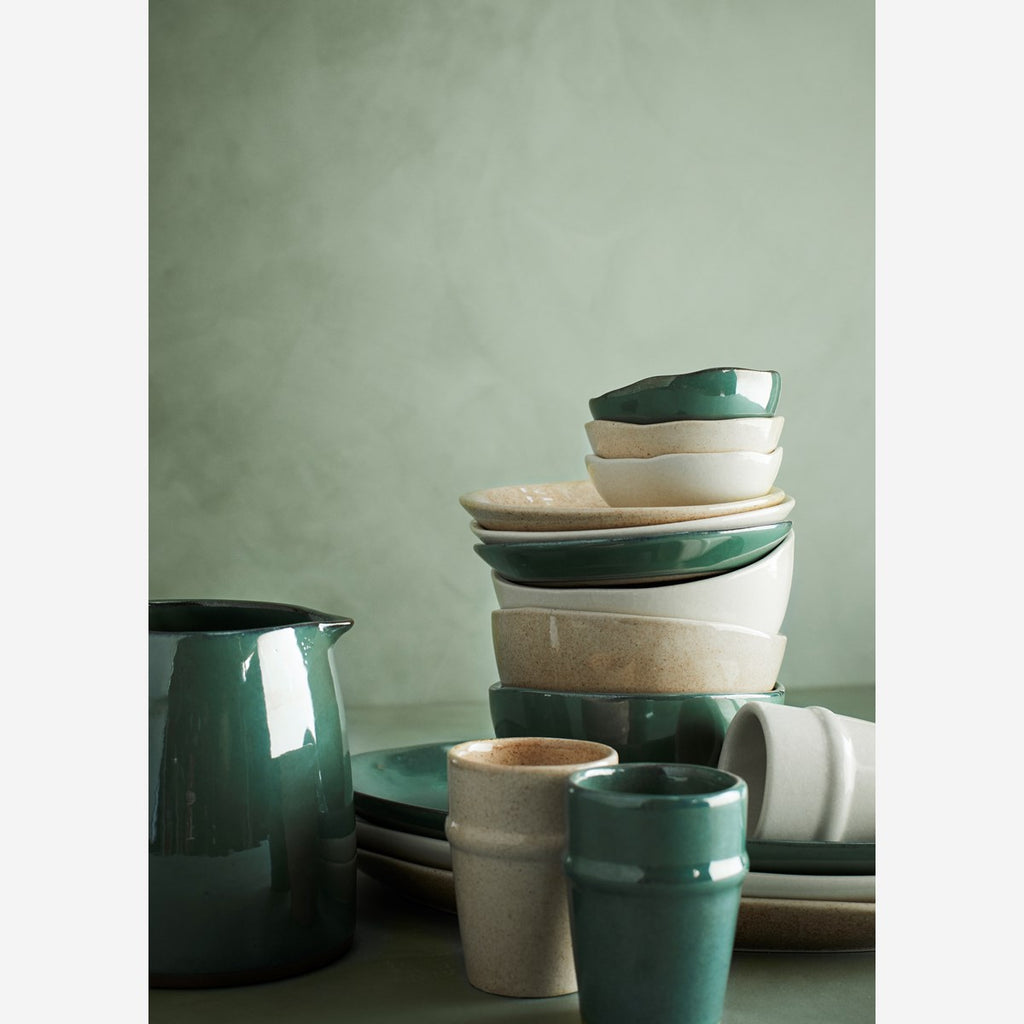 Cuenco de gres verde. Green stoneware bowl. Madam Stoltz. Vajilla. Tableware. Nomad Estilo